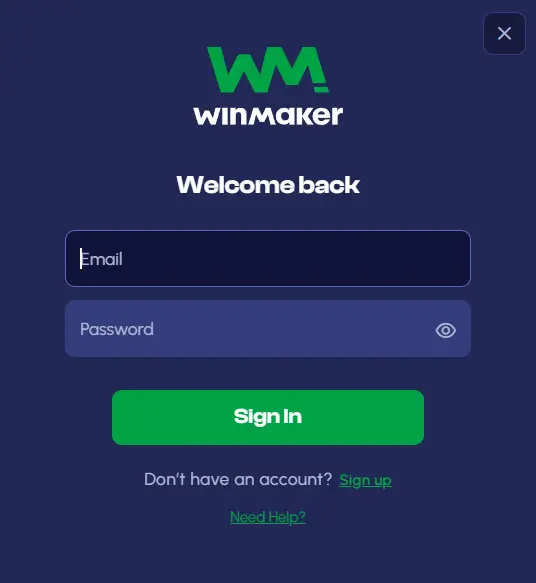WinMaker Casino Australia signin